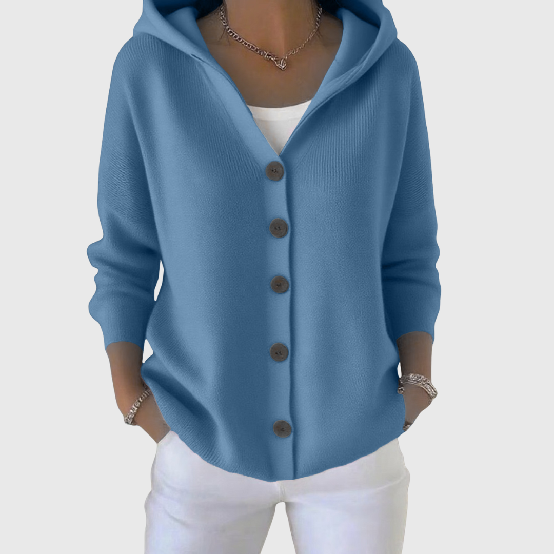 Arvoline | Elegant Hooded Cardigan