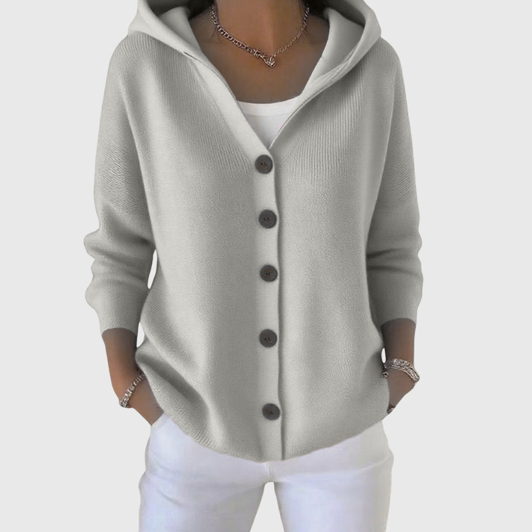 Arvoline | Elegant Hooded Cardigan