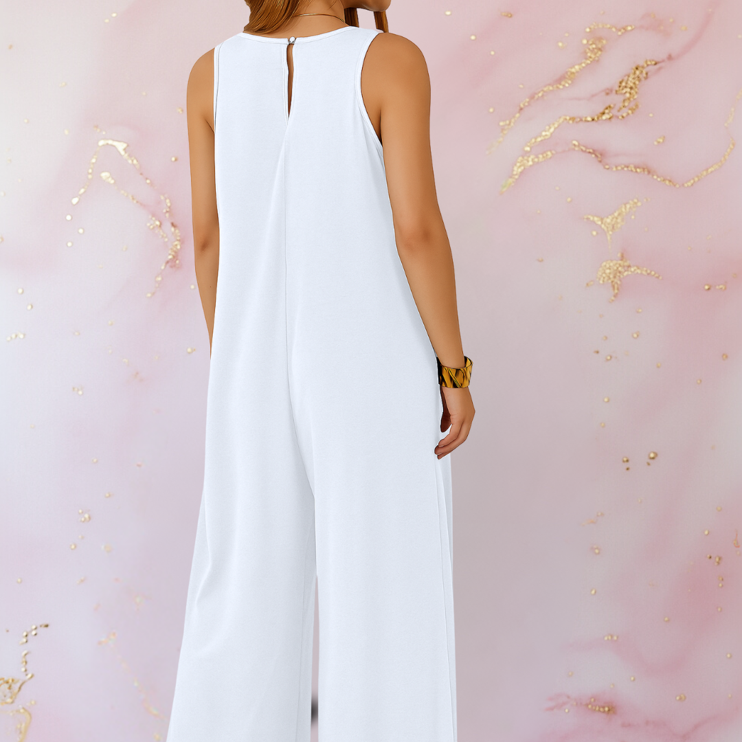 Grace™ | Wide Leg Sleeveless Jumpsuit