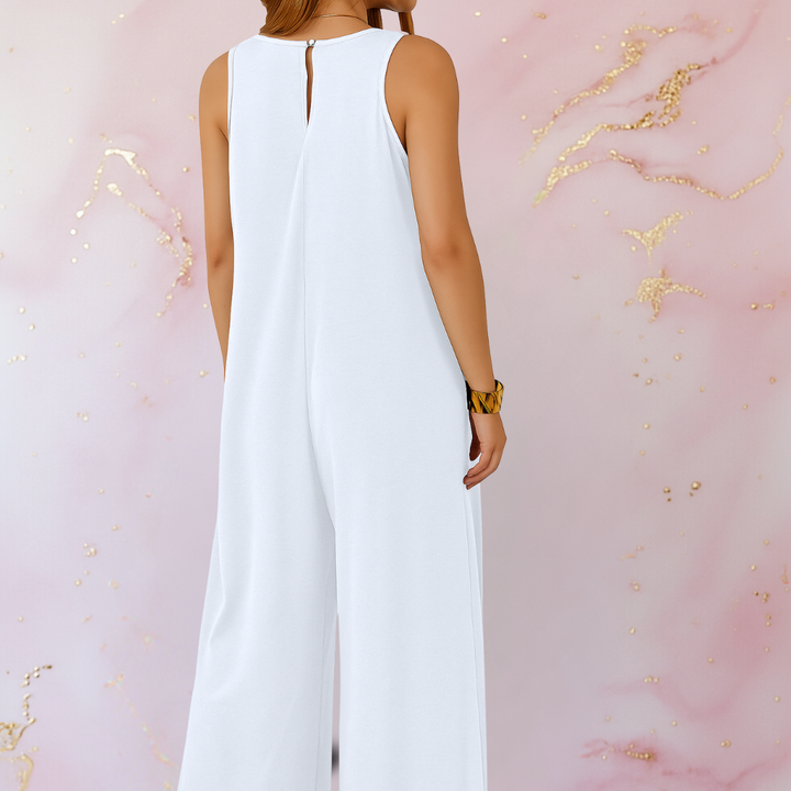 Grace™ | Wide Leg Sleeveless Jumpsuit