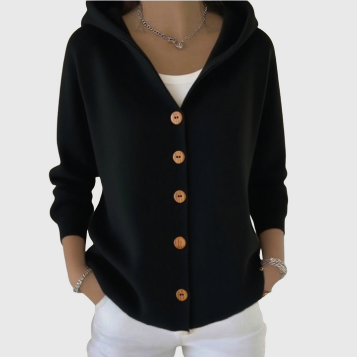 Arvoline | Elegant Hooded Cardigan
