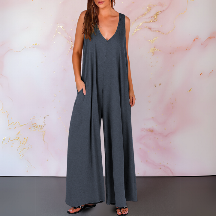 Grace™ | Wide Leg Sleeveless Jumpsuit