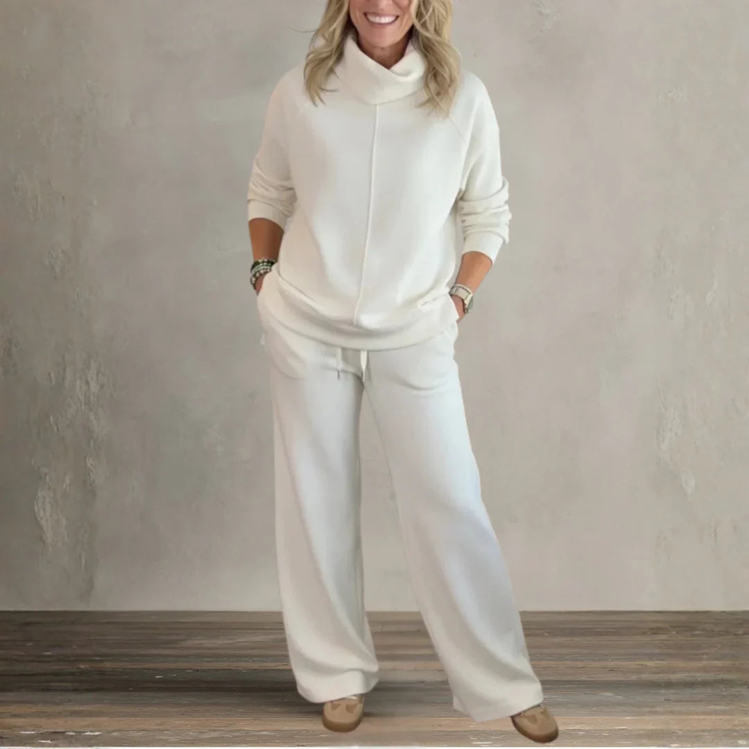 Emelia | Chic High-Collar Casual Set