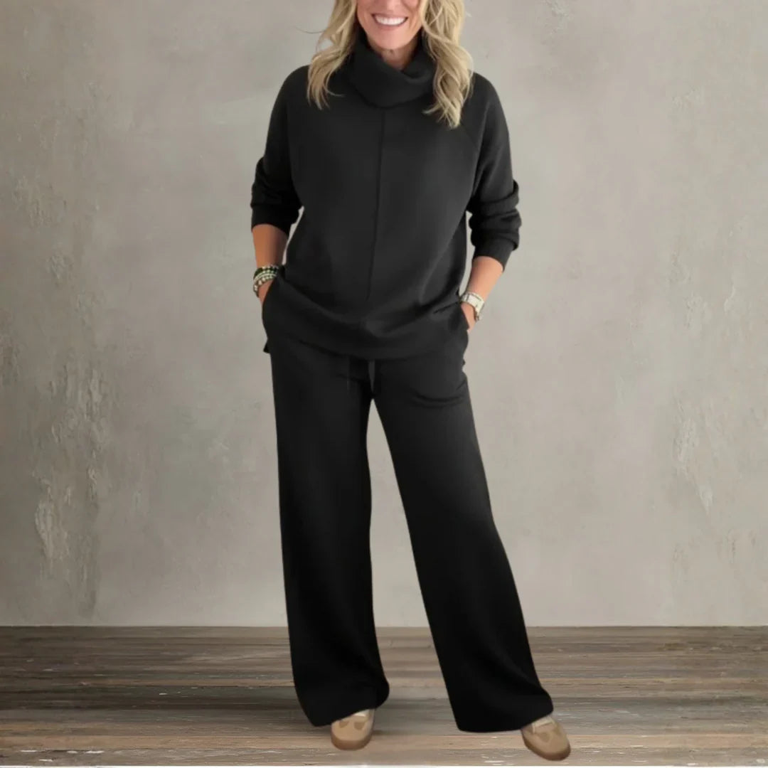 Emelia | Chic High-Collar Casual Set