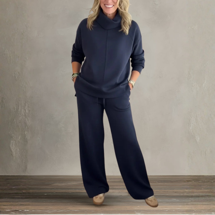 Emelia | Chic High-Collar Casual Set