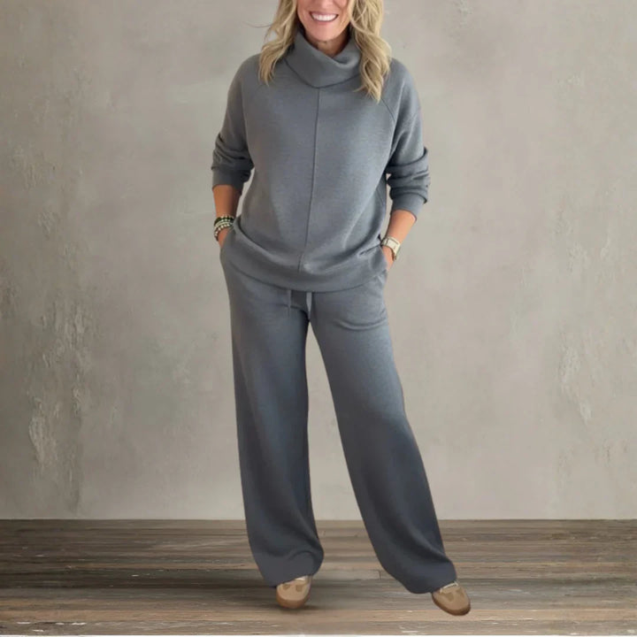 Emelia | Chic High-Collar Casual Set