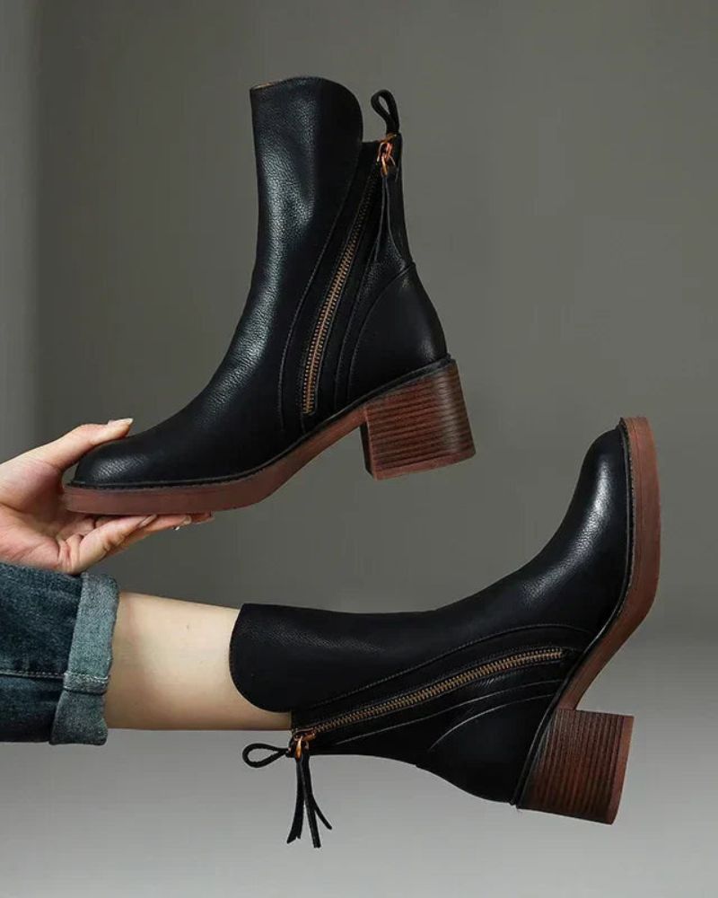 Garciela | Elegant Ankle Boots with Medium Heel