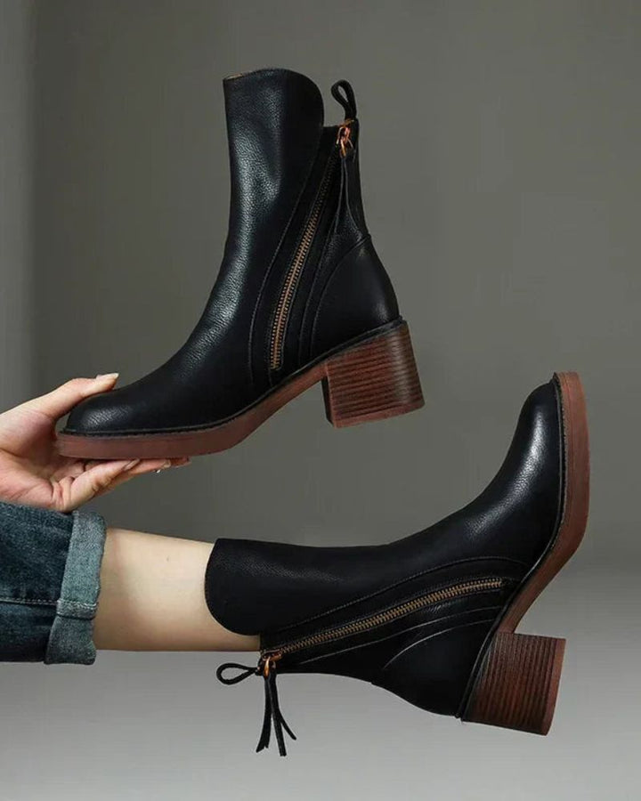 Garciela | Elegant Ankle Boots with Medium Heel