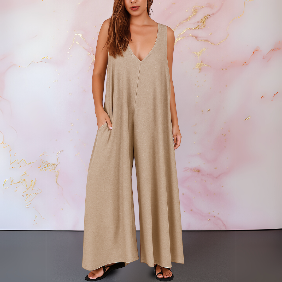 Grace™ | Wide Leg Sleeveless Jumpsuit