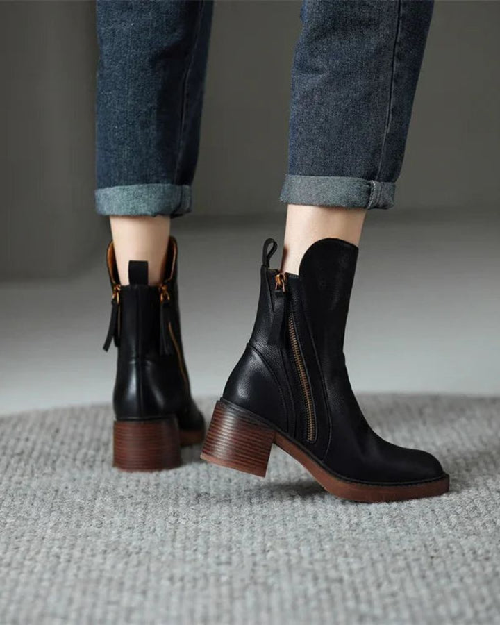 Garciela | Elegant Ankle Boots with Medium Heel