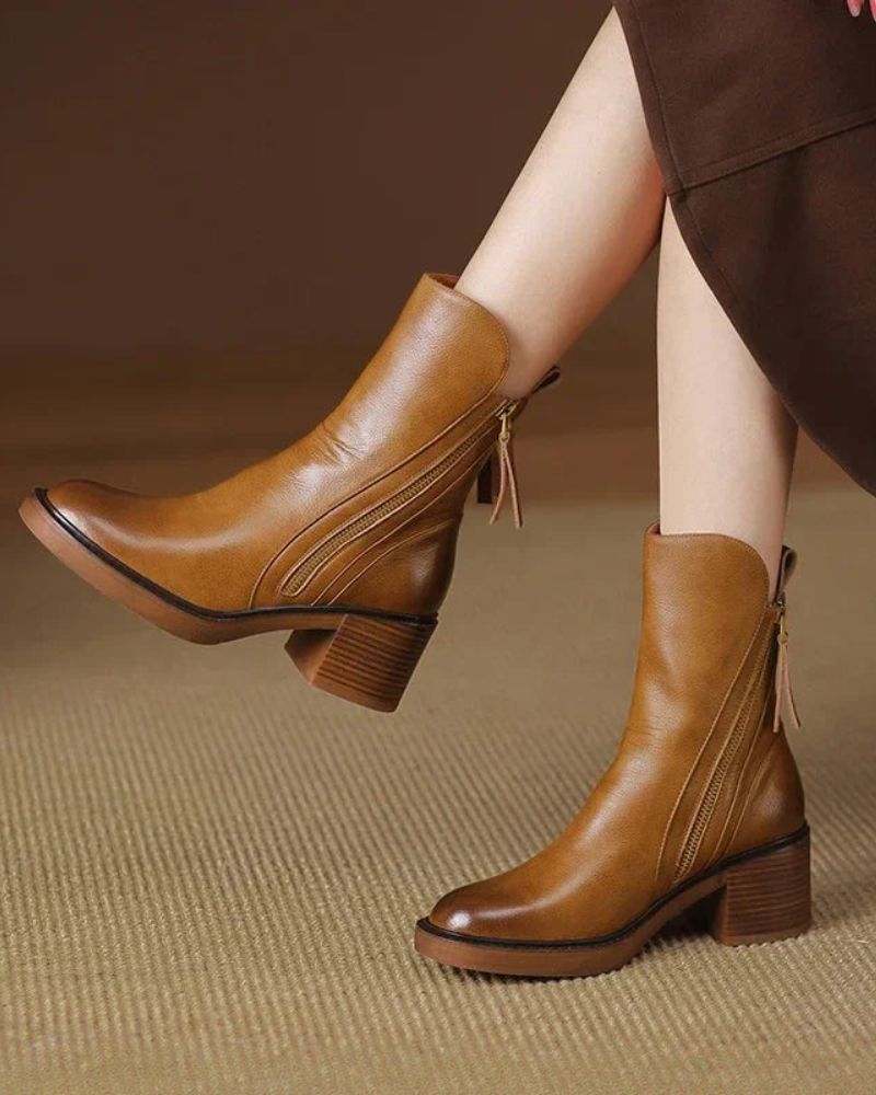 Garciela | Elegant Ankle Boots with Medium Heel