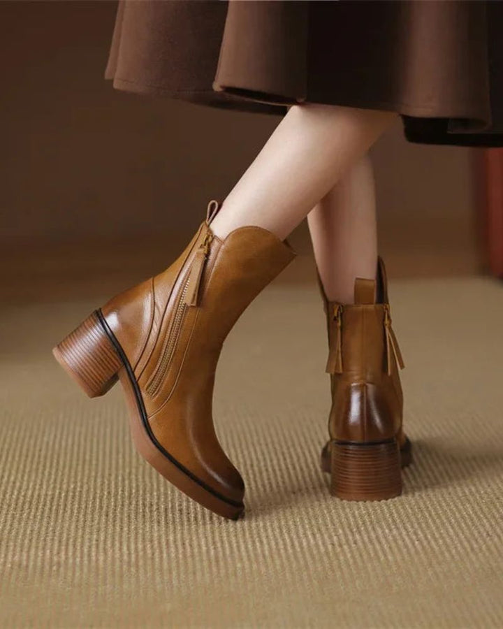 Garciela | Elegant Ankle Boots with Medium Heel