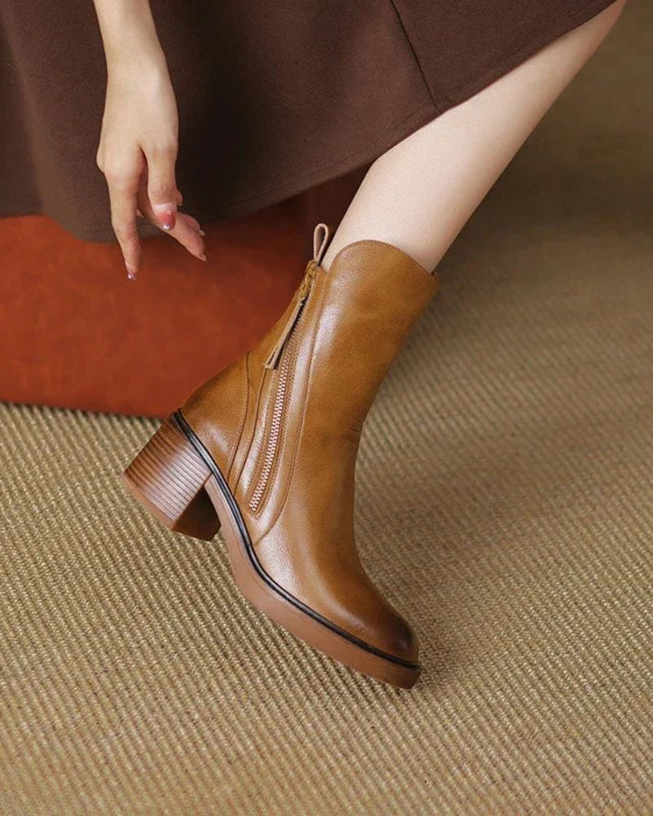 Garciela | Elegant Ankle Boots with Medium Heel