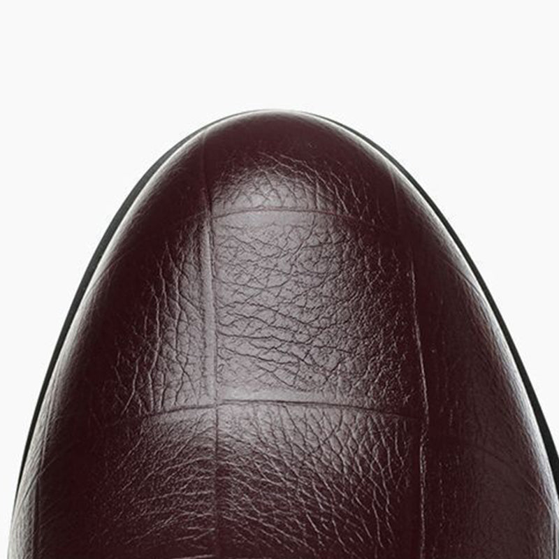 Elvira | Elegant Leather Wedge Shoes