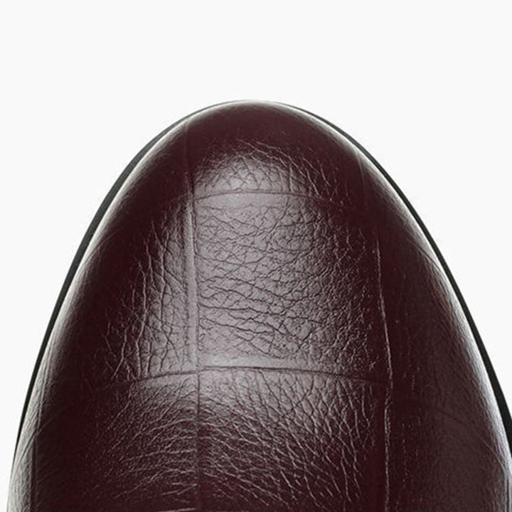 Elvira | Elegant Leather Wedge Shoes