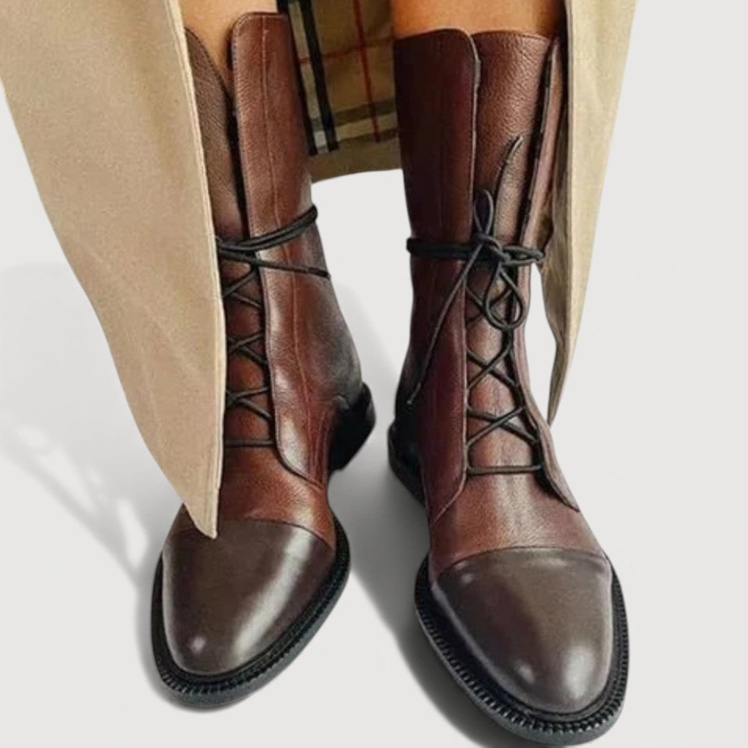 Elisa | Elegant Ankle Boots with Laces