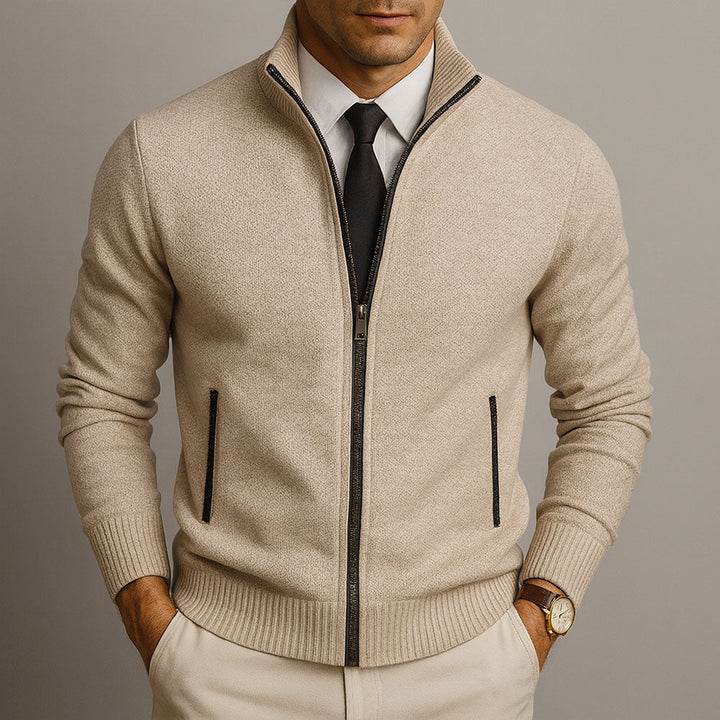 Jake | Wool Zip Cardigan