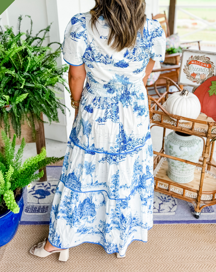Eliza | Classic Toile Maxi