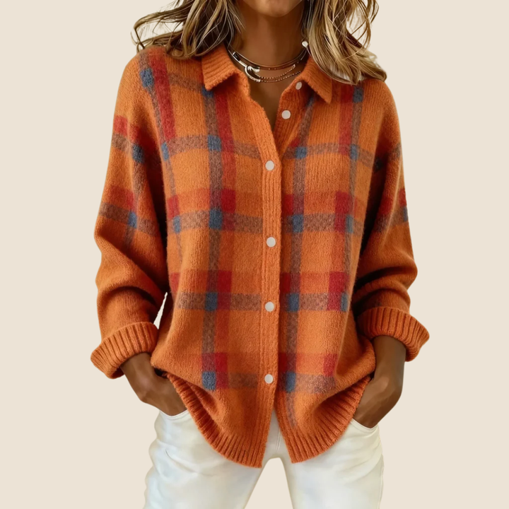 Valeria | Soft Checkered Sweater