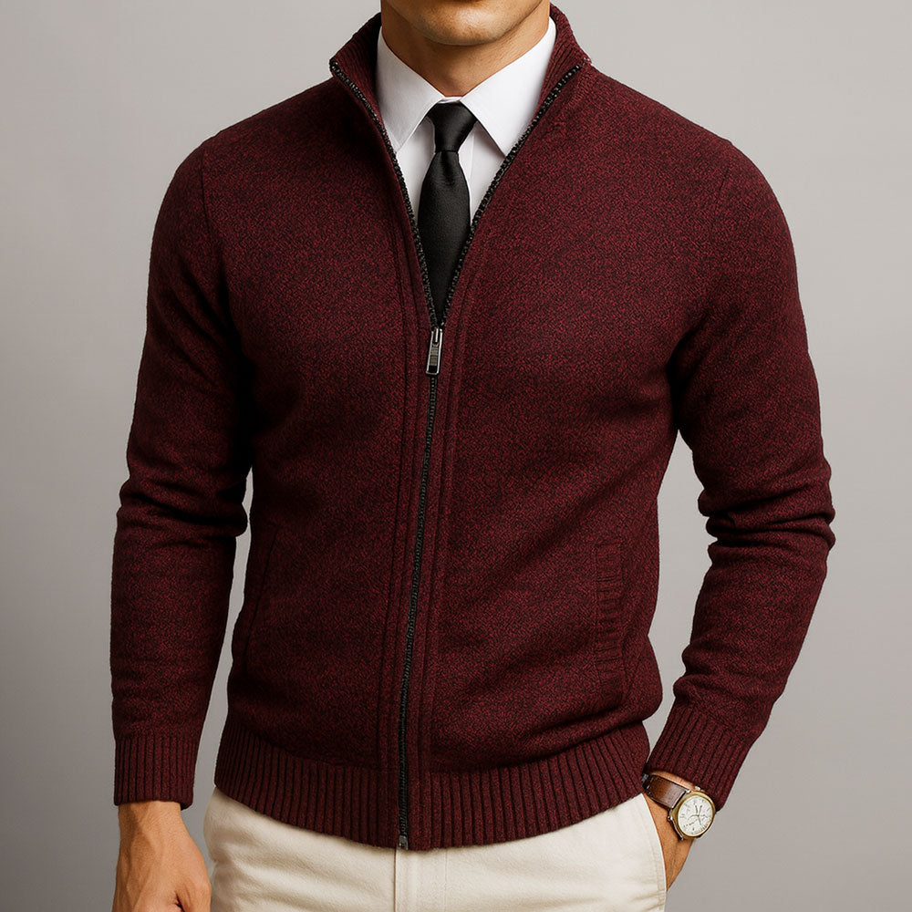Jake | Wool Zip Cardigan