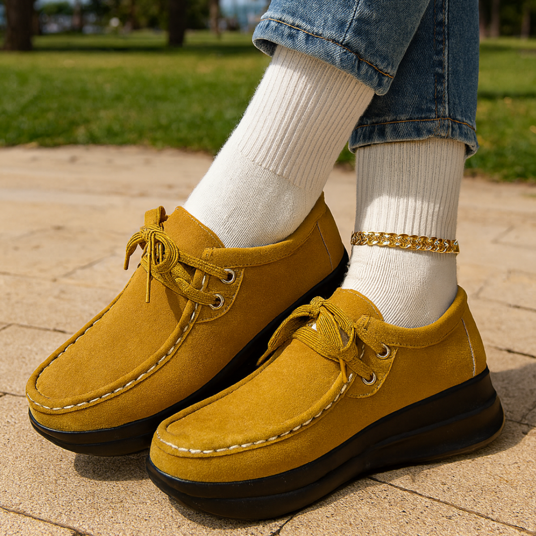 Tonja | Suede Shoes with Laces