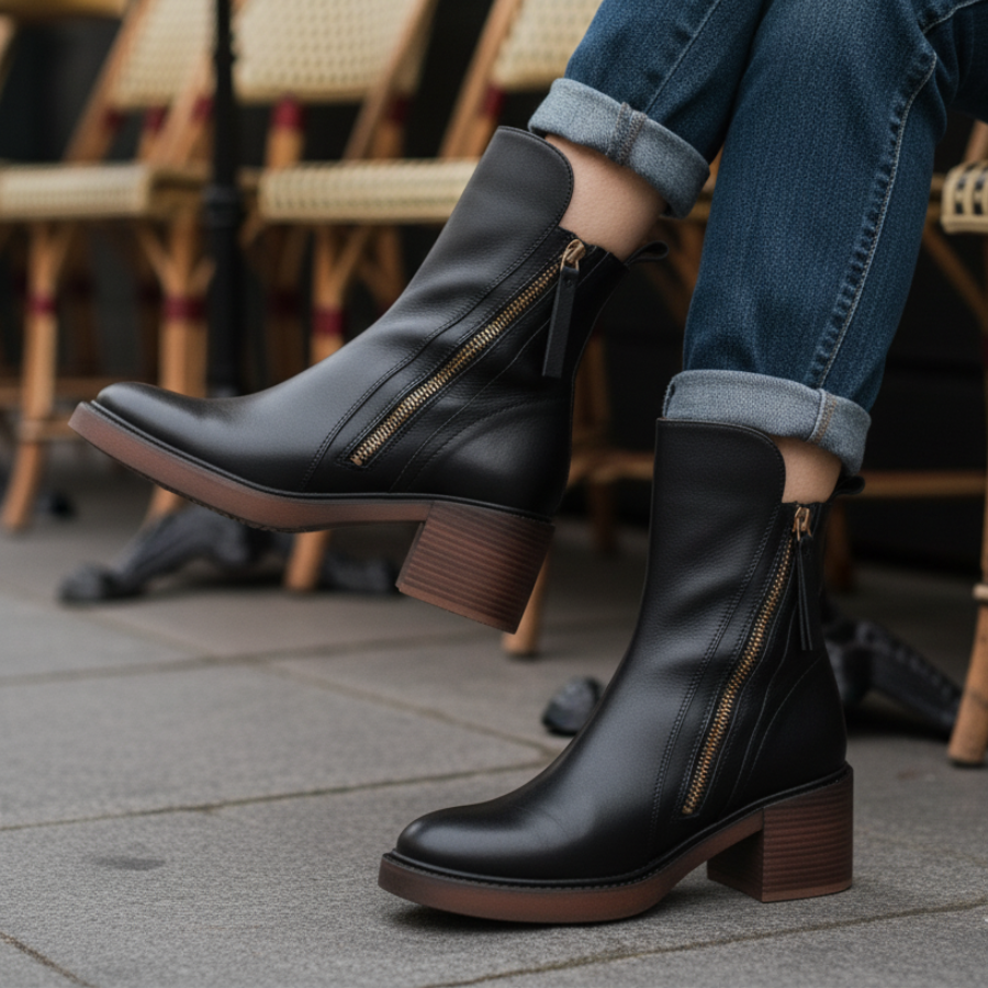 Garciela | Elegant Ankle Boots with Medium Heel