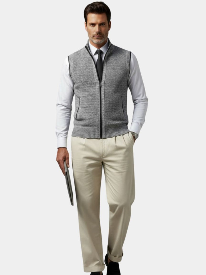 Jakev | Elegant Gilet with Full Zip
