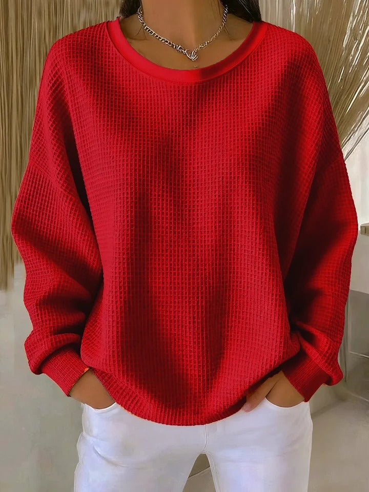 Solienne | Elegant Textured Knit Sweater