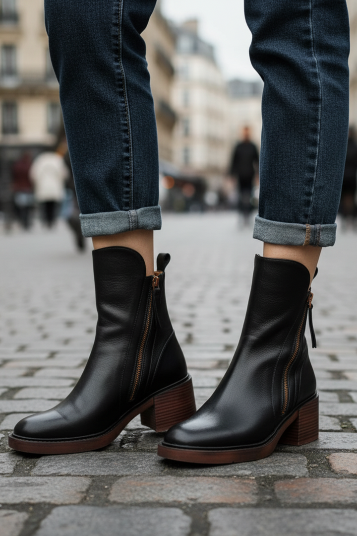 Garciela | Elegant Ankle Boots with Medium Heel