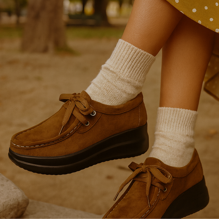 Tonja | Suede Shoes with Laces