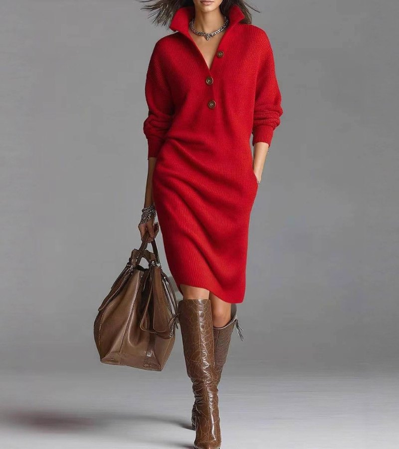 Damaris™ | Warm Knitted Dress