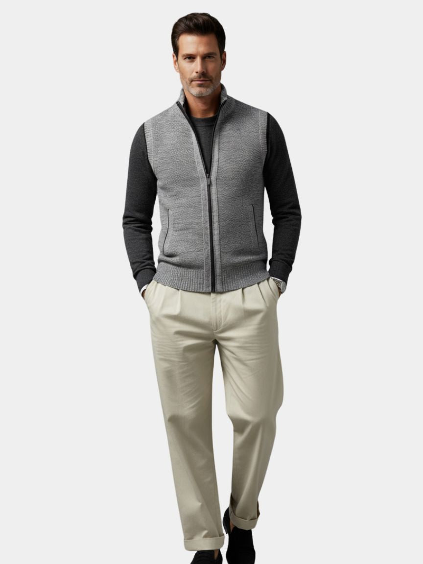 Jakev | Elegant Gilet with Full Zip