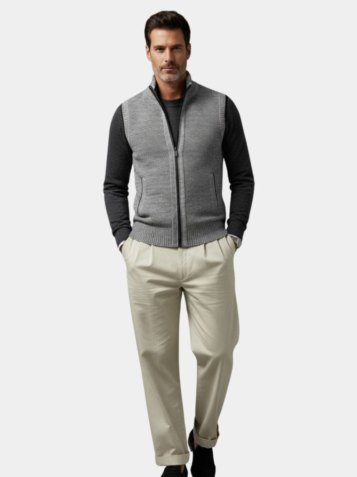 Jakev | Elegant Gilet with Full Zip