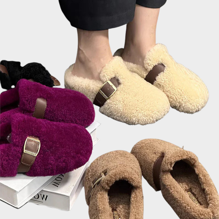 Elara™ | Cozy Fluffy Loafers