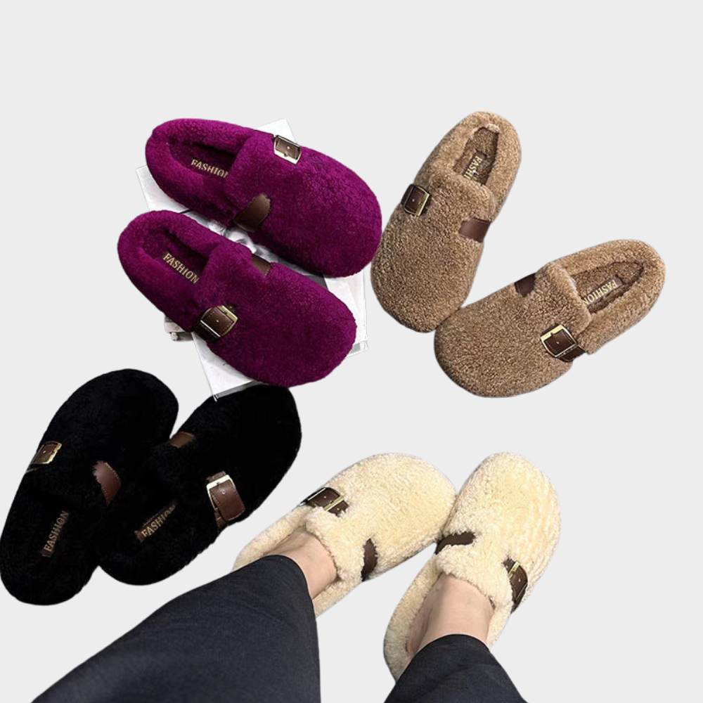 Elara™ | Cozy Fluffy Loafers