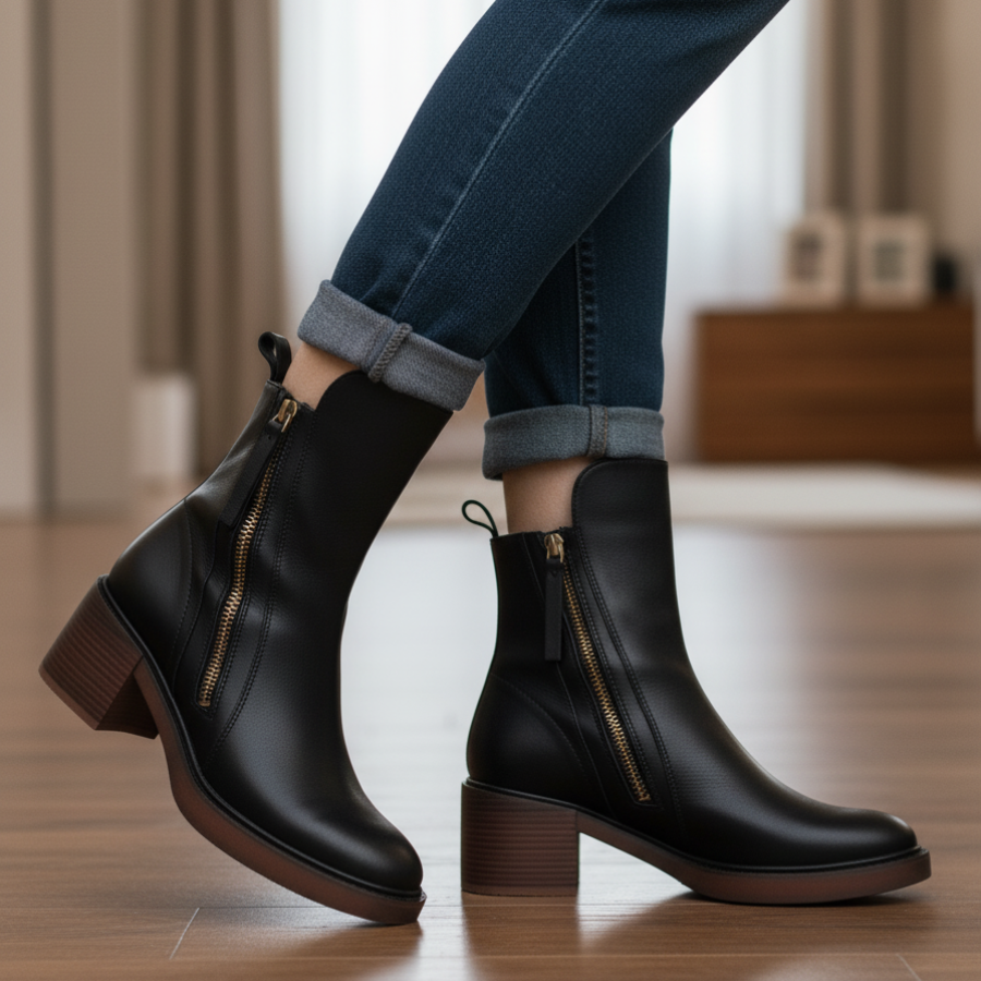 Garciela | Elegant Ankle Boots with Medium Heel
