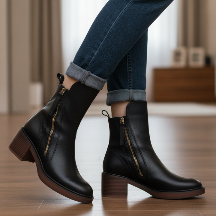 Garciela | Elegant Ankle Boots with Medium Heel