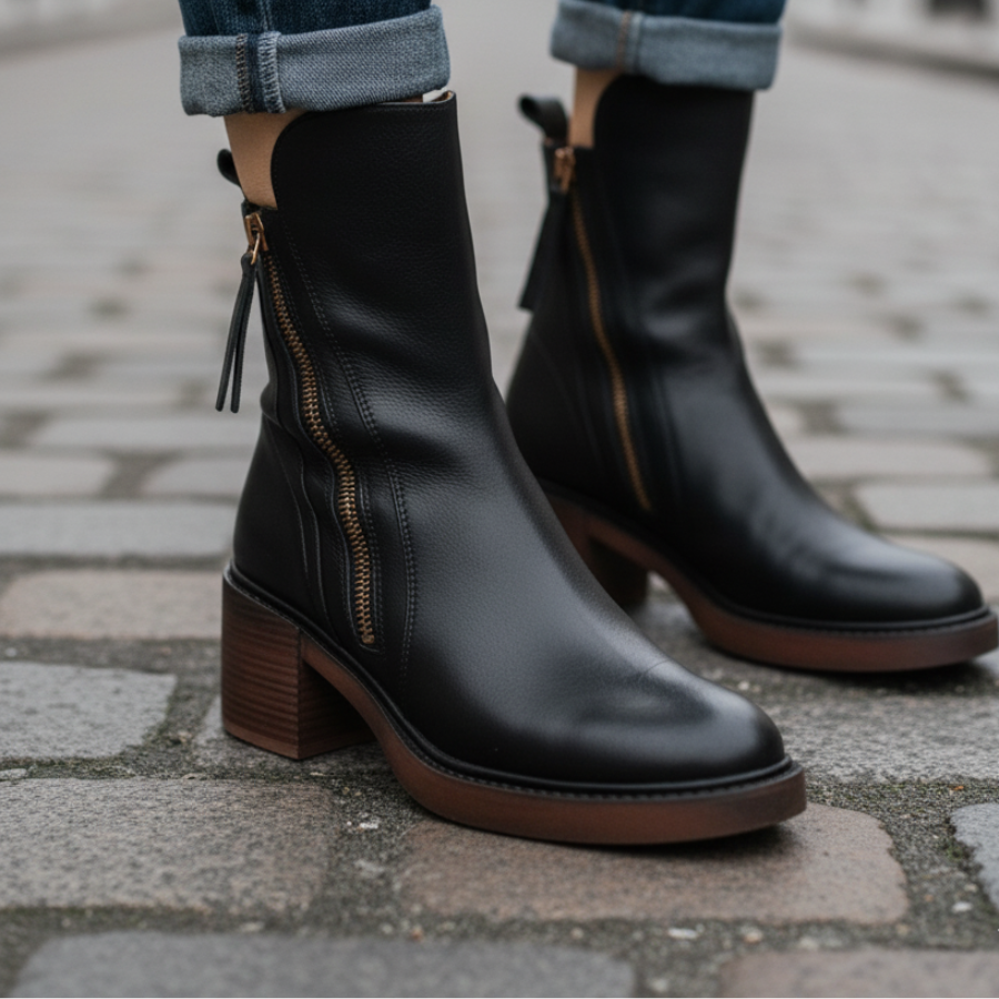 Garciela | Elegant Ankle Boots with Medium Heel
