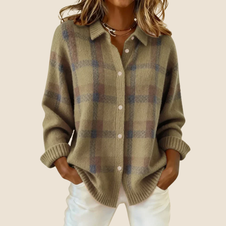 Valeria | Soft Checkered Sweater