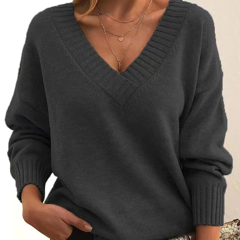 Sofia | Soft Knit V-Neck Sweater