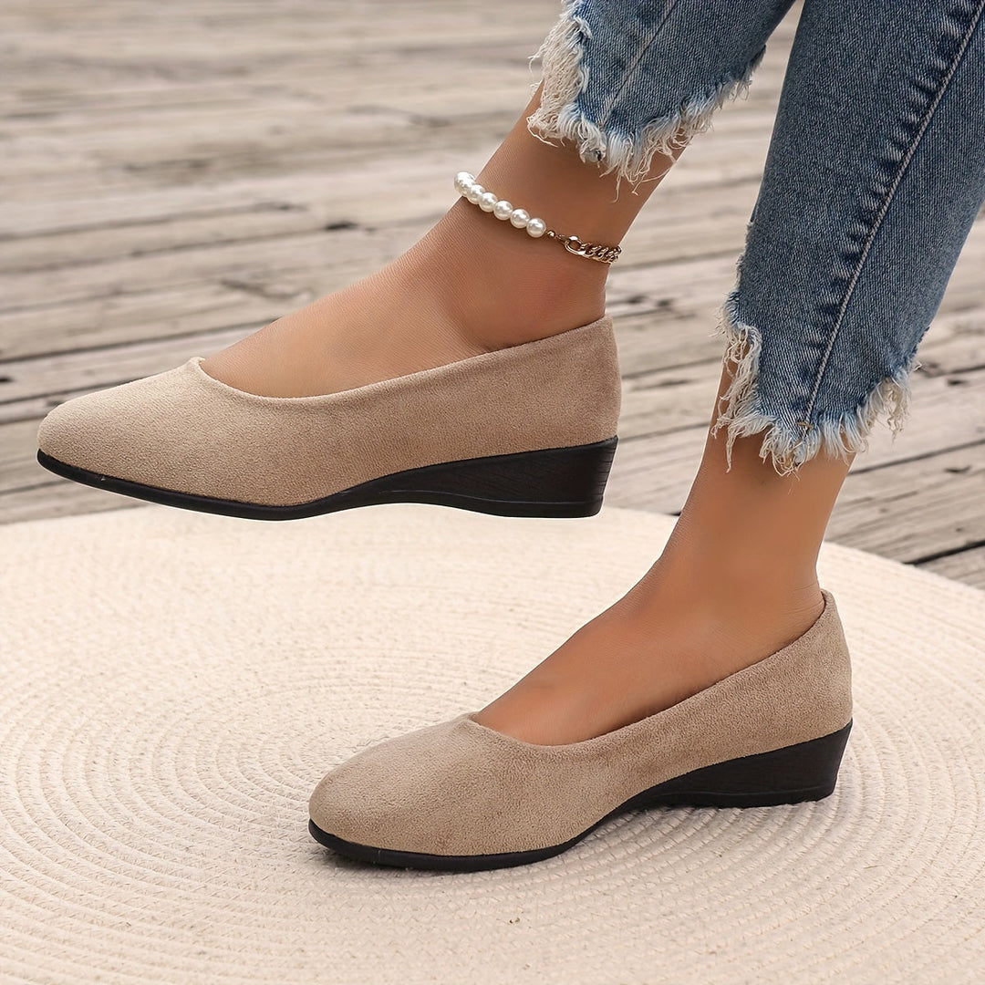 Éliane | Comfortable Wedge Ballet Flats