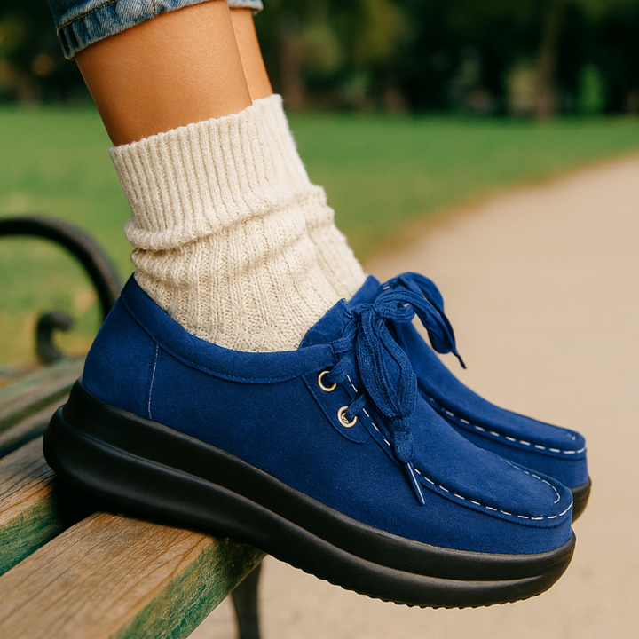 Tonja | Suede Shoes with Laces