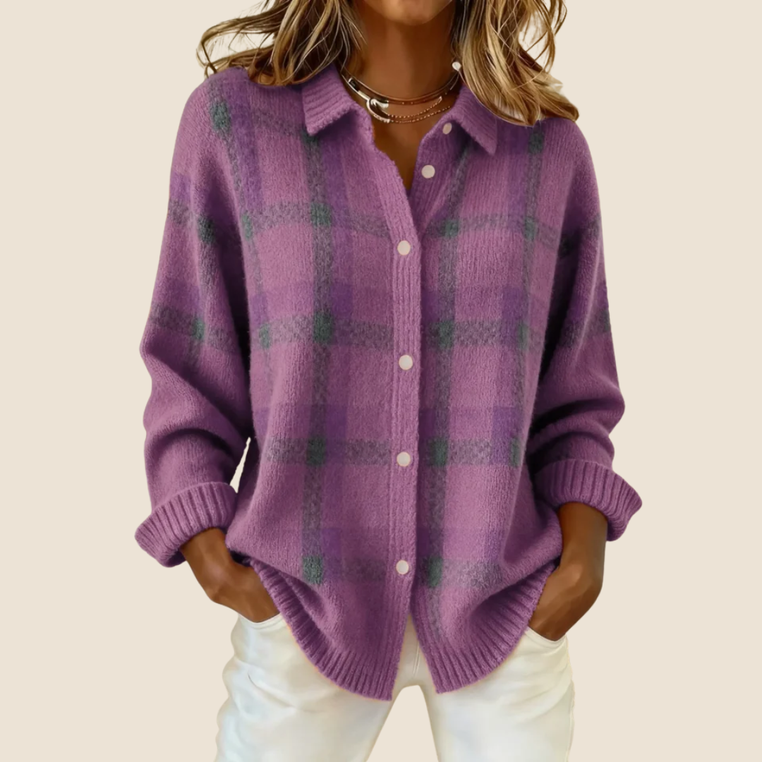 Valeria | Soft Checkered Sweater