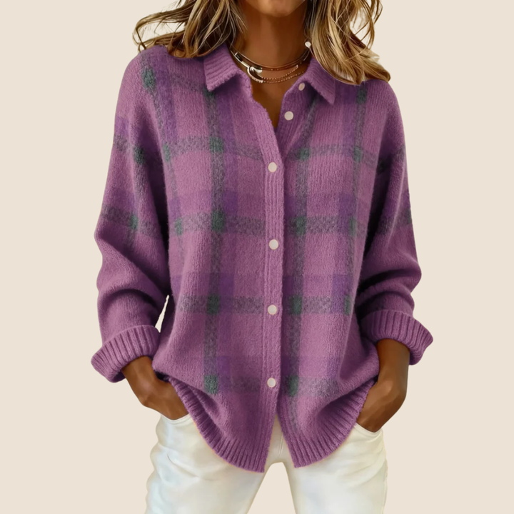 Valeria | Soft Checkered Sweater