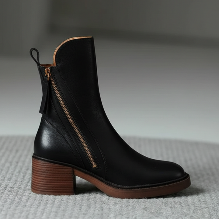 Garciela | Elegant Ankle Boots with Medium Heel