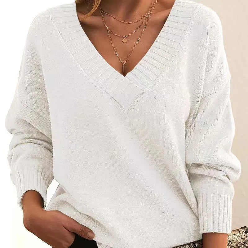 Sofia | Soft Knit V-Neck Sweater