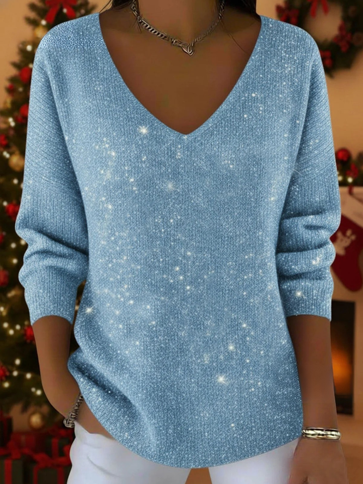 Sara | Festive Sweater with V-Neck