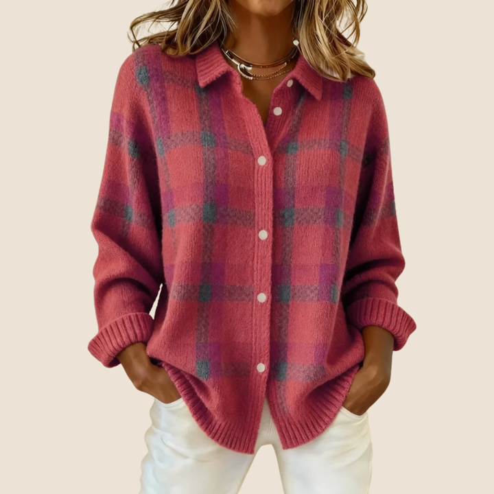 Valeria | Soft Checkered Sweater