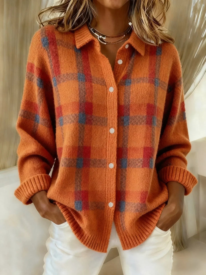 Arlisset | Soft Checked Holiday Blouse