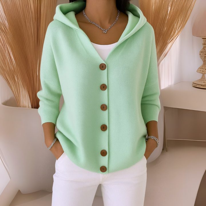 Arvoline | Elegant Hooded Cardigan